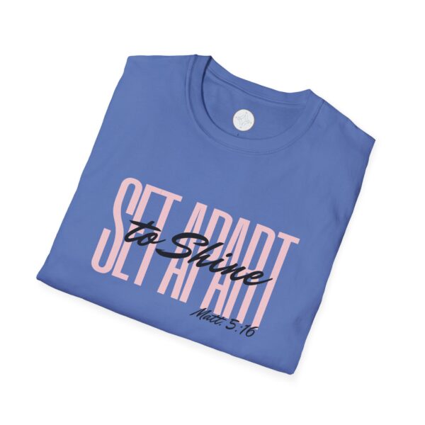 Pink Set Apart to Shine Unisex Softstyle T-Shirt - Image 20