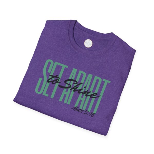 Green of Set Apart to Shine Unisex Soft style T-Shirt - Image 24