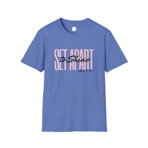 Pink Set Apart to Shine Unisex Softstyle T-Shirt - Image 17