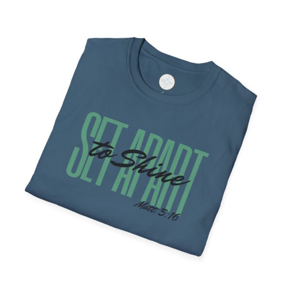 Green of Set Apart to Shine Unisex Soft style T-Shirt - Image 20