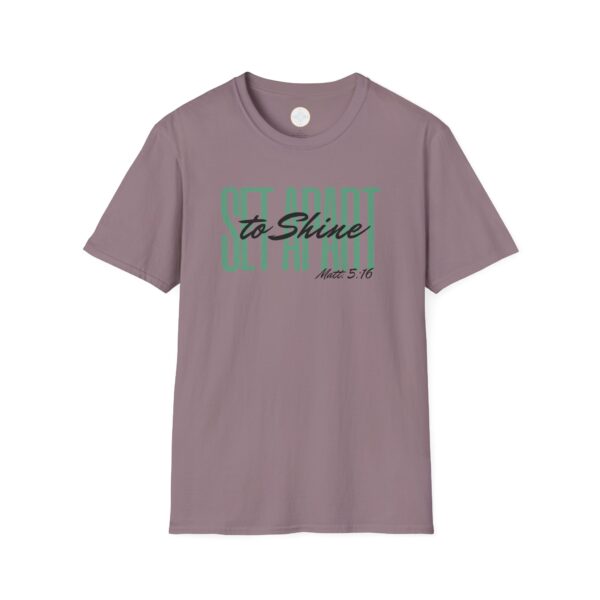 Green of Set Apart to Shine Unisex Soft style T-Shirt - Image 29