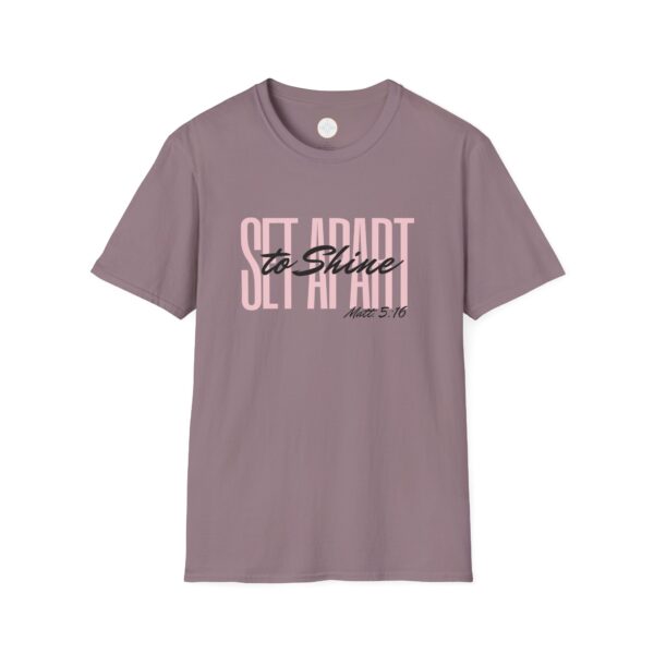 Pink Set Apart to Shine Unisex Softstyle T-Shirt - Image 21